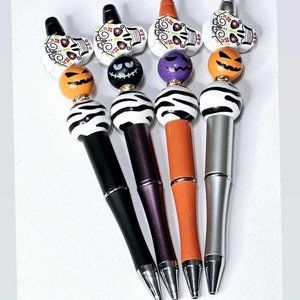 Halloween Fun Beaded Pens - 4 pack